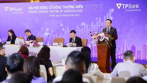 ĐHĐCĐ TPBank (TPB): Đặt mục tiêu lợi nhuận 9.000 tỷ đồng năm 2025, hé lộ kế hoạch chia cổ tức 15%