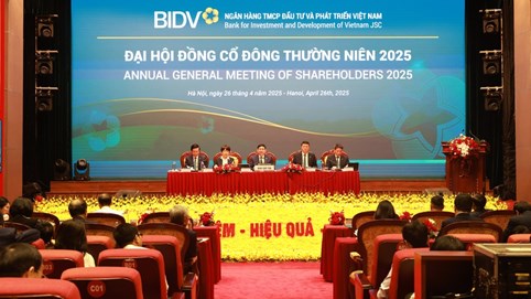 ĐHĐCĐ BIDV (BID) đặt mục tiêu tăng trưởng tín dụng 16% năm 2025, tiếp đà tăng vốn điều lệ