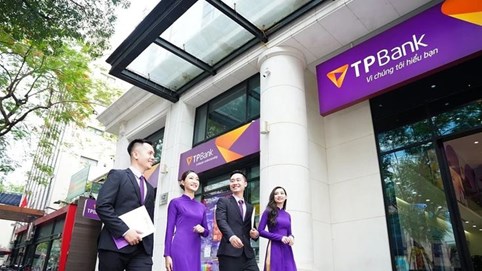TPBank (TPB) chốt quyền nhận 1.000 đồng cổ tức tiền mặt ngày 14/5, lãi quý 1 tăng 15%