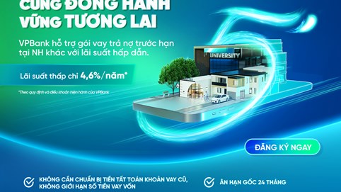 Thêm ngân hàng triển khai gói vay trả nợ trước hạn tại ngân hàng khác