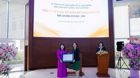 Vốn hóa 21.000 tỷ, 'tân binh' bất động sản CRV tăng kịch trần ngay phiên đầu tiên