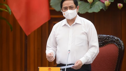Thủ tướng Chính phủ Phạm Minh Chính yêu cầu người dân thực hiện nghiêm thông điệp 5K, đặc biệt là đeo khẩu trang