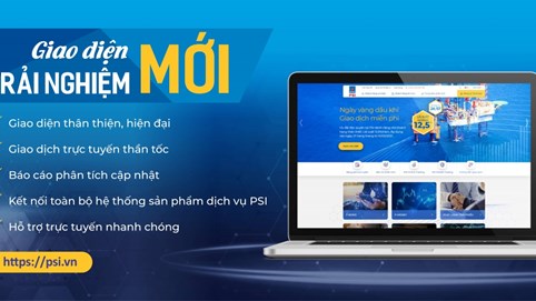 Công ty chứng khoán Dầu khí (PSI) thay đổi giao diện website, tối ưu hóa trải nghiệm của khách hàng