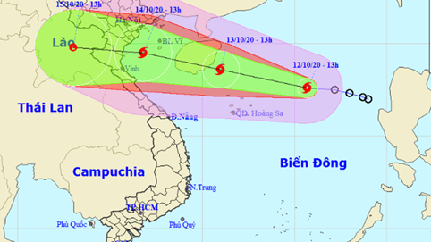 Tin bão mới nhất: Bão số 7 tiến thẳng vào vịnh Bắc Bộ