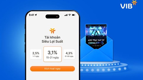 Thêm đặc quyền cho chủ tài khoản Siêu Lợi Suất: Sở hữu hàng ngàn vé Anh Trai “Say Hi” Concert 5