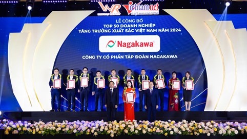 Nagakawa ghi danh Top 50 doanh nghiệp tăng trưởng xuất sắc nhất Việt Nam
