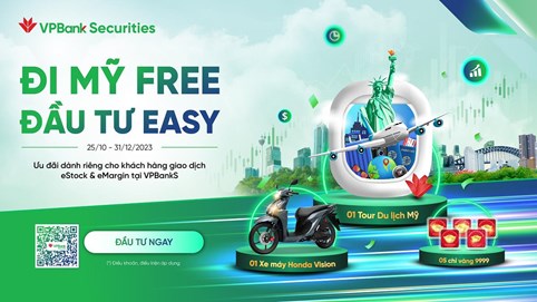 Nhận chuyến đi Mỹ miễn phí khi giao dịch chứng khoán tại VPBankS 