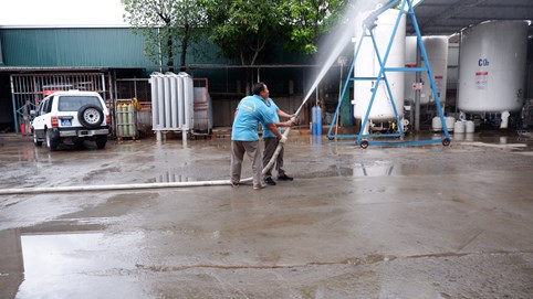 Công ty TNHH Thương mại Khí công nghiệp thực hiện tốt công tác đảm bảo an toàn phòng cháy chữa cháy