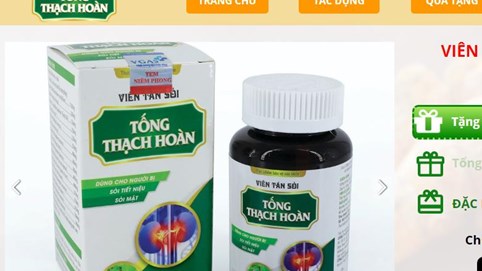Viên tán sỏi Tống Thạch Hoàn vi phạm quy định về quảng cáo