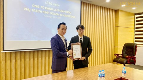 Lễ công bố và trao quyết định bổ nhiệm Giám đốc Phụ trách Kinh doanh và Marketing Lộc Sơn Hà Land – Think Big Group