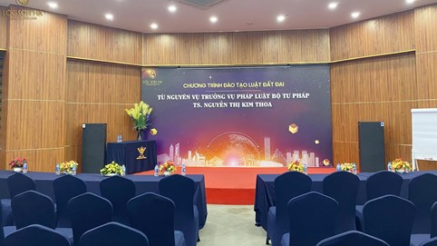 Chương trình đào tạo luật đất đai từ nguyên Vụ trưởng Vụ Pháp Luật, Bộ Tư Pháp - TS. Nguyễn Thị Kim Hoa