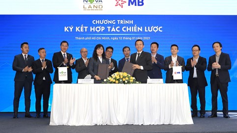 Novaland tối ưu hóa lợi ích của nhà đầu tư thông qua ký kết hợp tác chiến lước với MB 