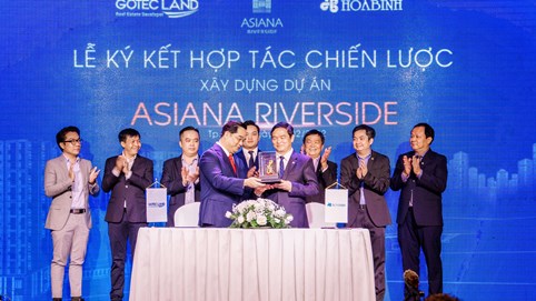 Tập đoàn Xây dựng Hòa Bình kí kết hợp tác chiến lược với Gotec Land xây dựng dự án Asiana Riverside