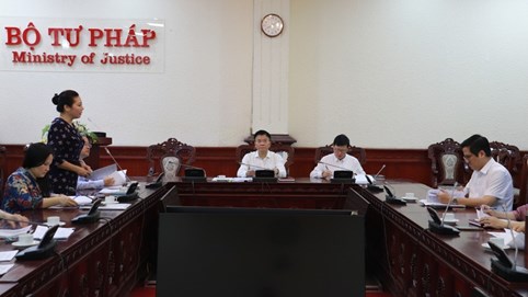 Lãnh đạo Bộ Tư pháp làm việc về kết quả thu hồi tài sản trong các vụ án hình sự về tham nhũng, kinh tế