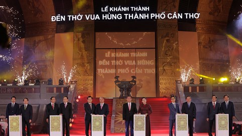Lãnh đạo Đảng, Nhà nước tham dự Lễ khánh thành Đền thờ Vua Hùng Cần Thơ