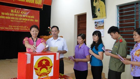 Hội đồng Bầu cử Quốc gia: Một số tổ bầu cử đạt 100% cử tri đi bầu
