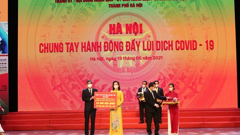 Chung tay cùng Hà Nội đẩy lùi Covid-19, Tập đoàn Sun Group ủng hộ 55 tỷ đồng mua vắc xin 