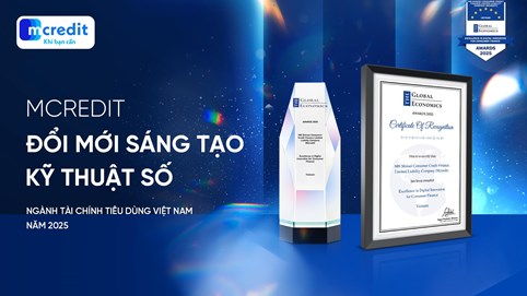Mcredit được vinh danh 5 năm liên tiếp tại The Global Economics Awards