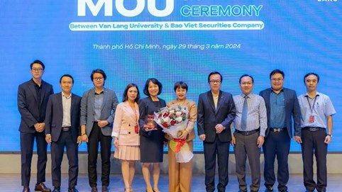 Bảo Việt: Lễ ký kết Thỏa thận hợp tác MoU giữa Chứng khoán Bảo Việt và Trường Đại học Văn Lang 