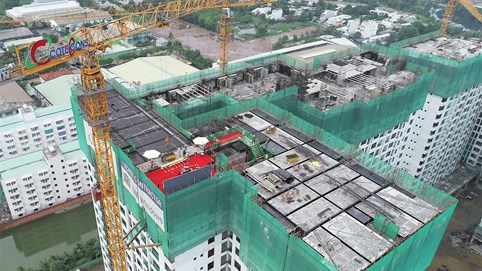 Dự án Akari City vượt tiến độ thi công, chính thức cất nóc giai đoạn 1