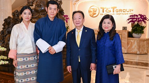 Quốc vương Bhutan và Hoàng hậu tới thăm Tập đoàn T&T Group