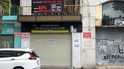 Giá thuê nhà mặt phố lao dốc