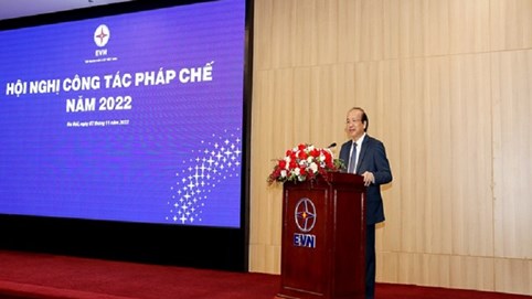 Thứ trưởng Phan Chí Hiếu dự Hội nghị pháp chế của Tập đoàn Điện lực Việt Nam và hưởng ứng Ngày Pháp luật Việt Nam năm 2022
