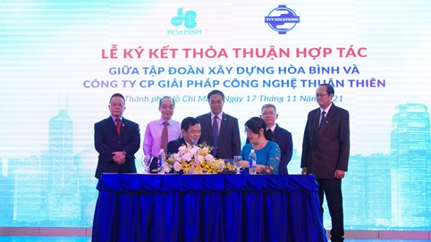 Hòa Bình và Thuận Thiên ký kết hợp tác trong thi công xây dựng