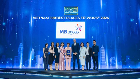 MB Ageas Life tiếp tục được vinh danh “Nơi làm việc tốt nhất Việt Nam”