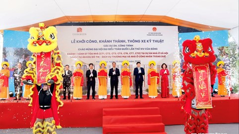 Khánh thành 7 tòa nhà ở xã hội Evergreen Tràng Duệ