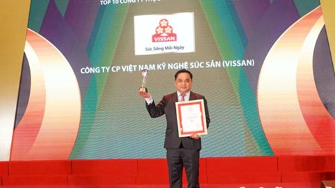  Vissan vinh dự đạt danh hiệu Top 10 Công ty uy tín ngành Thực phẩm - Đồ uống & Top 500 Doanh nghiệp lợi nhuận tốt nhất Việt Nam năm 2021