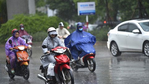 Thời tiết ngày 16/6: Bắc Bộ ngày có mưa rào và dông vài nơi, đêm và sáng sớm mưa to