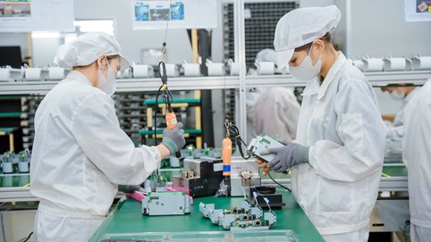 Sản xuất công nghiệp tháng 8 ghi nhận đà tăng trưởng