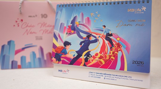 Bộ lịch MBLife 2026: Hành trình sống trọn đam mê