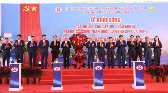 TKV khởi công dự án trọng điểm chào mừng Đại hội Đảng toàn quốc lần thứ XIV