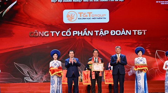 T&T Group được vinh danh tại Lễ tôn vinh doanh nhân, doanh nghiệp Thăng Long 2025