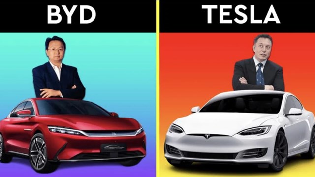 Tesla chính thức mất ngôi vương xe điện vào tay BYD sau hai năm sụt giảm liên tiếp