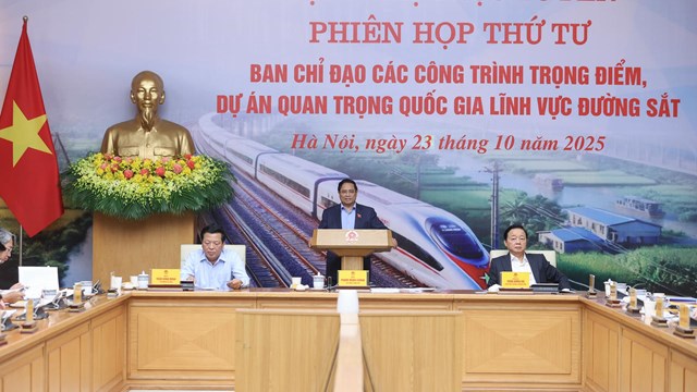Thủ tướng Phạm Minh Chính: Bảo đảm tiến độ, hiệu quả, từng bước tự chủ công nghệ đường sắt