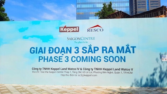 TP.HCM cấp phép cho Keppel triển khai giai đoạn cuối dự án Saigon Centre