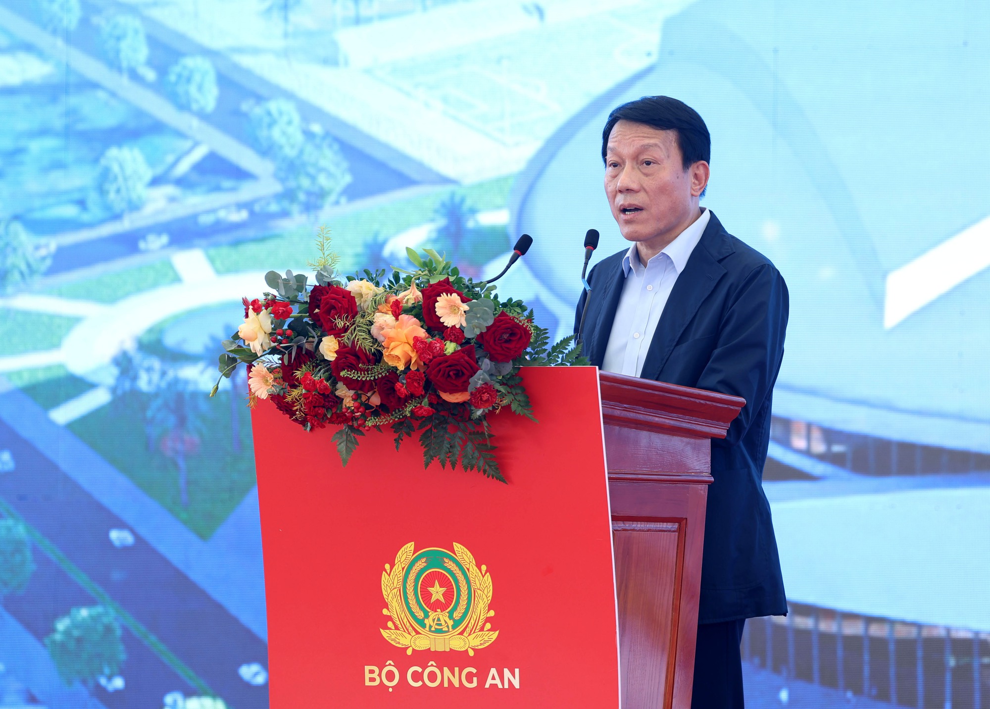 Bộ trưởng Bộ Công an Lương Tam Quang phát biểu tại buổi lễ - Ảnh VGP/Đức Tuân Bộ trưởng Bộ Công an Lương Tam Quang phát biểu tại buổi lễ - Ảnh VGP/Đức Tuân