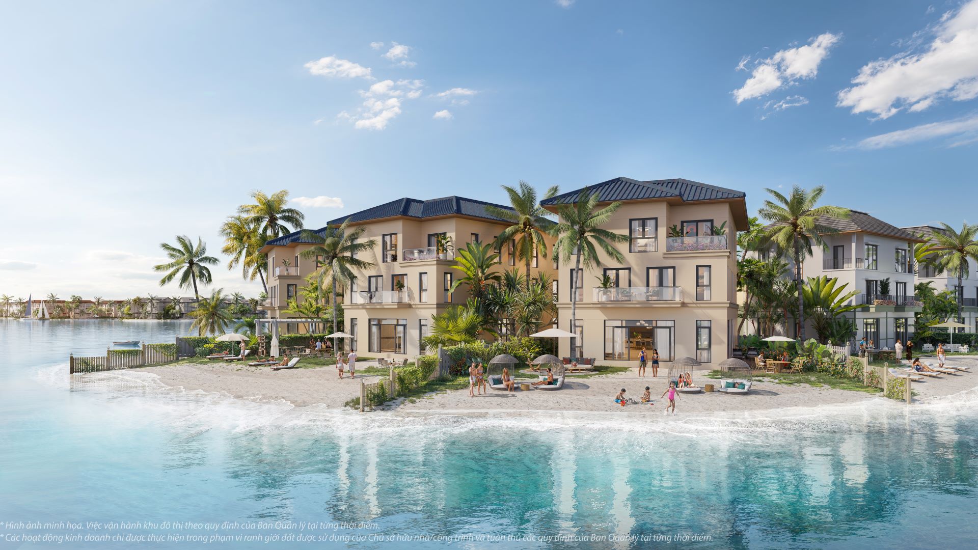 Mỗi căn biệt thự tại Vịnh Ngọc đều sở hữu biển mặn sau nhà, có những căn sở hữu tầm nhìn lên tới hơn 8km mặt biển hồ    