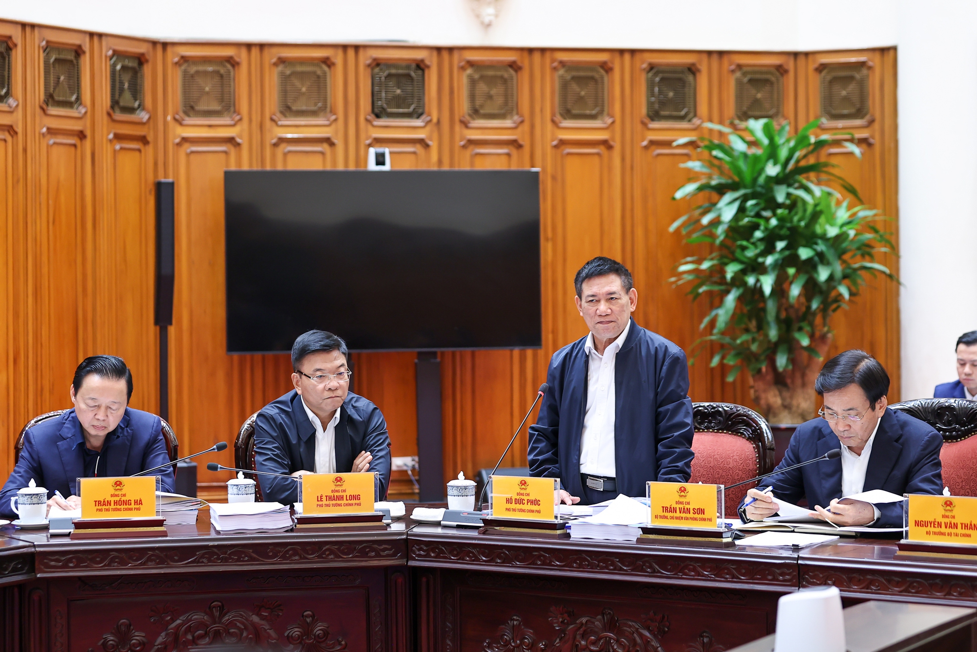 Phó Thủ tướng Chính phủ Hồ Đức Phớc phát biểu - Ảnh: VGP/Nhật Bắc