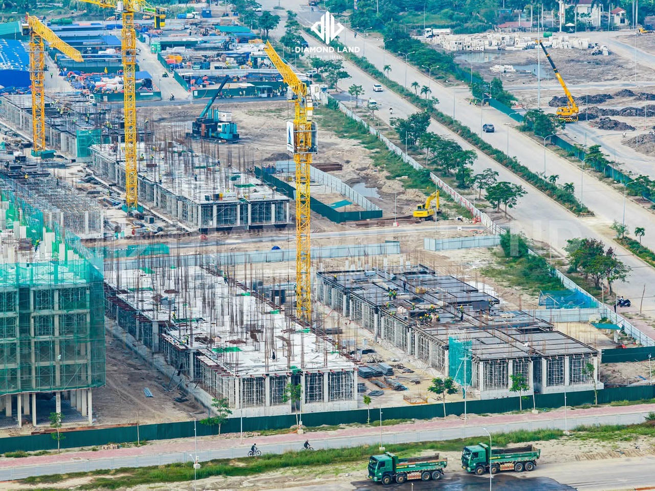Dự án NƠXH Vinhomes Tràng Cát đang triển khai xây dựng. (Ảnh: Diamond Land).