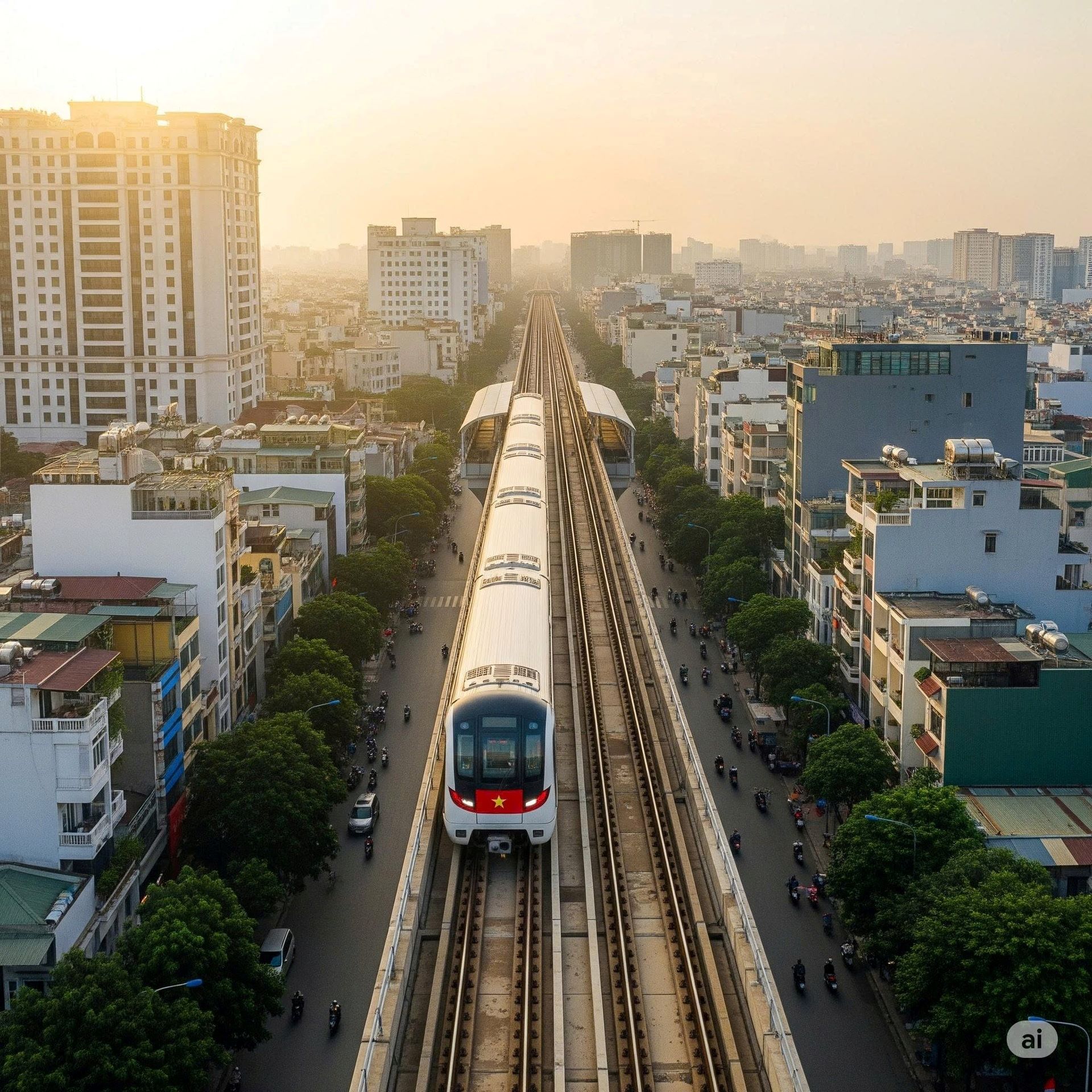Tuyến Metro số 2 (Bến Thành - Tham Lương) giữ vai trò trục kết nối trung tâm với khu vực Tây Bắc (Ảnh minh họa)  