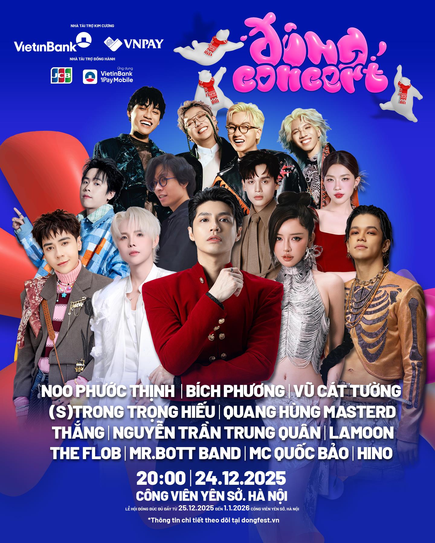Đ&ocirc;ng Concert 2025 quy tụ d&agrave;n nghệ sĩ h&agrave;ng đầu V-Pop.