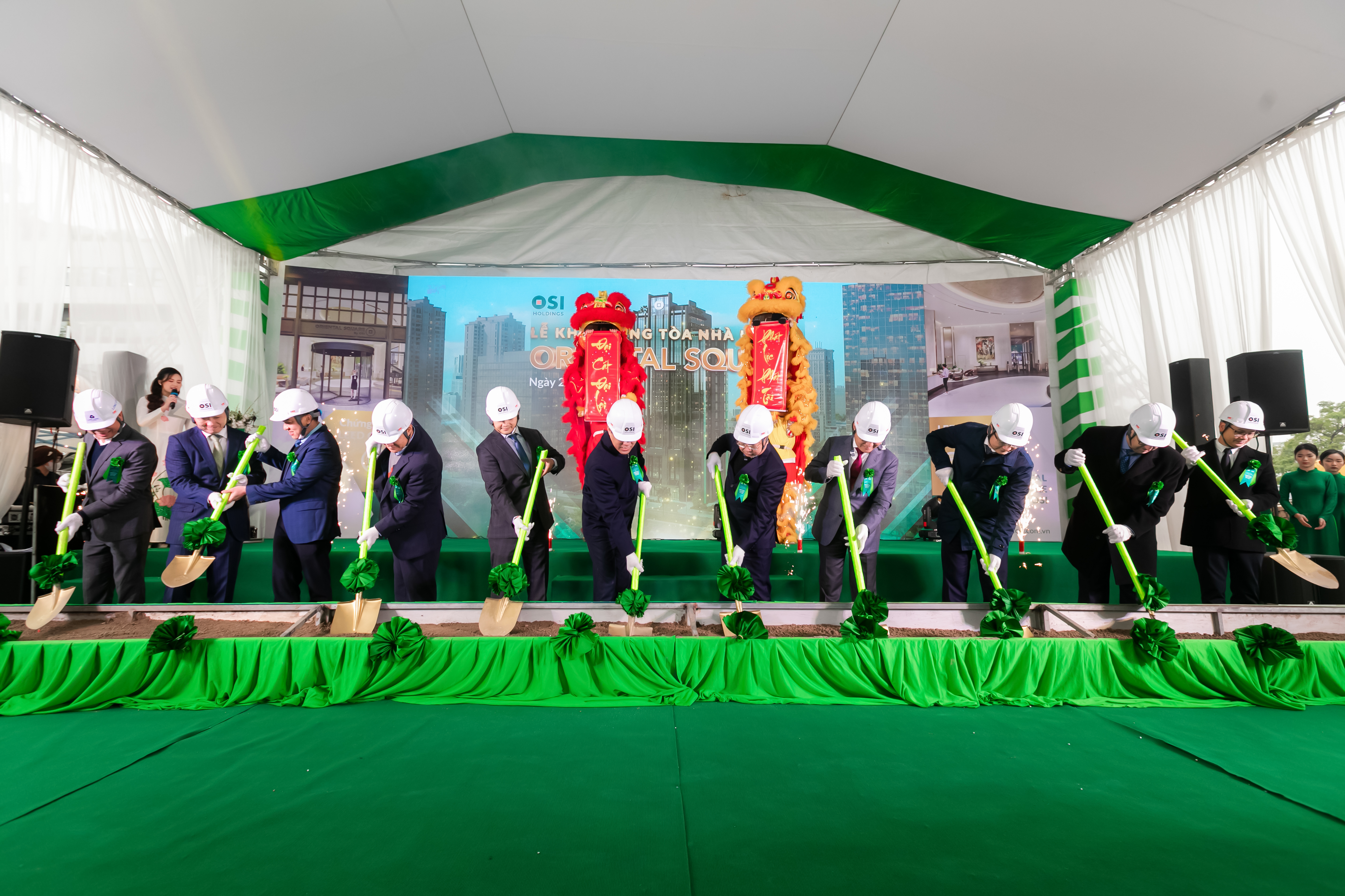 Khởi c&#244;ng t&#242;a văn ph&#242;ng hạng A được x&#226;y dựng theo ti&#234;u chuẩn LEED Gold - Oriental Square, chưa khởi c&#244;ng kh&#225;ch đ&#227; giữ chỗ lấp đầy 60% - Ảnh 1