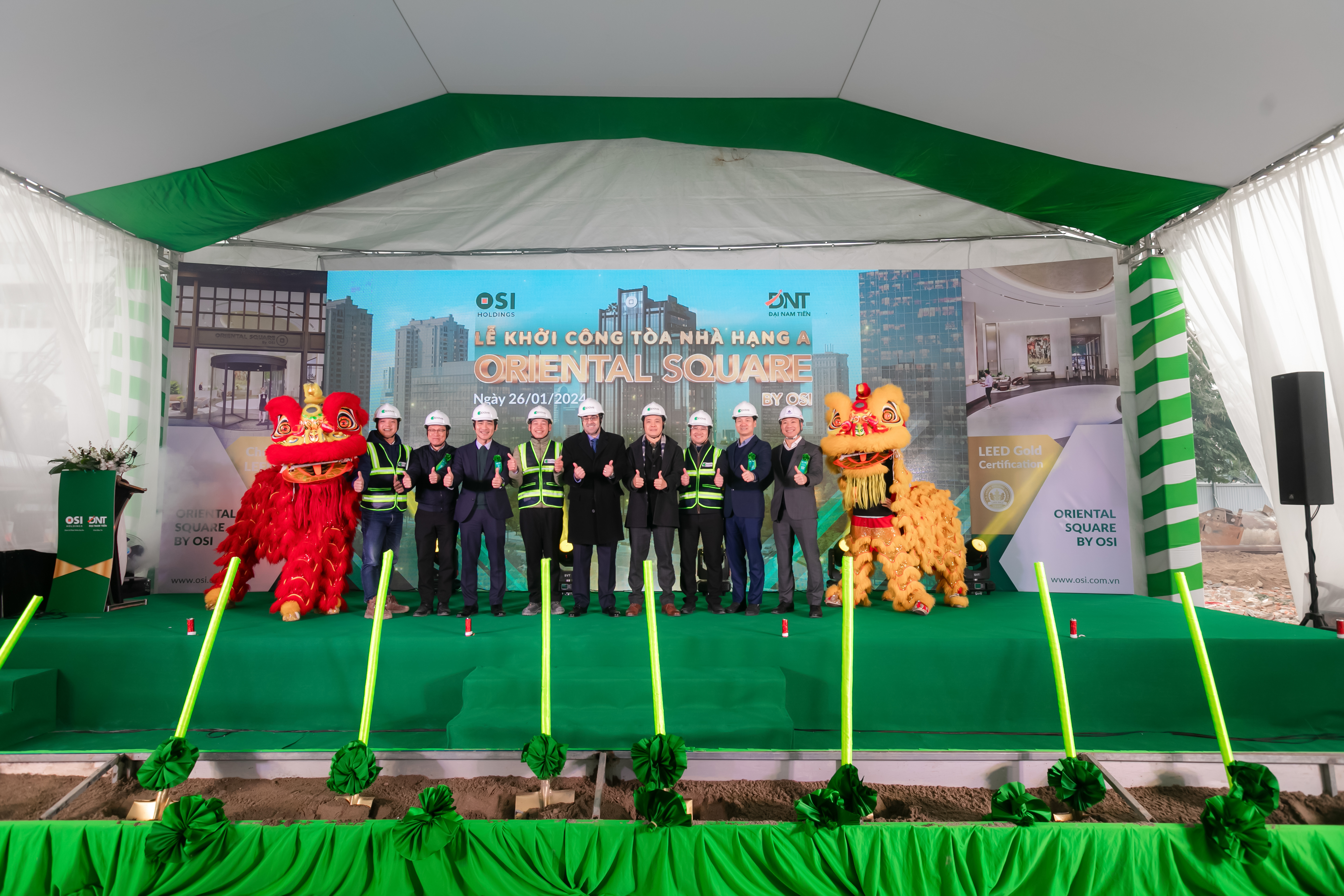 Khởi c&#244;ng t&#242;a văn ph&#242;ng hạng A được x&#226;y dựng theo ti&#234;u chuẩn LEED Gold - Oriental Square, chưa khởi c&#244;ng kh&#225;ch đ&#227; giữ chỗ lấp đầy 60% - Ảnh 2