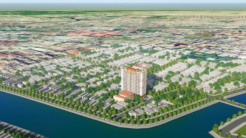 Phối cảnh dự án khu nhà ở thương mại Phú Định Riverside.