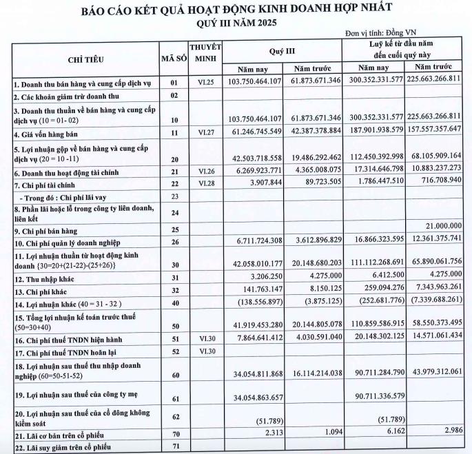 Giá bán đá tăng mạnh, Công ty Hóa An (DHA) báo lãi quý III/2025 tăng bằng lần - Ảnh 1 Giá bán đá tăng mạnh, Công ty Hóa An (DHA) báo lãi quý III/2025 tăng bằng lần - Ảnh 1