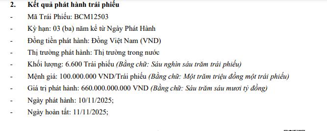 Becamex Group (BCM): Lãi sau thuế 9 tháng gấp 3 lần cùng kỳ, huy động thành công 660 tỷ đồng từ kênh trái phiếu - Ảnh 1